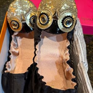 Kate Spade “Cuckoo” Embellished Flats